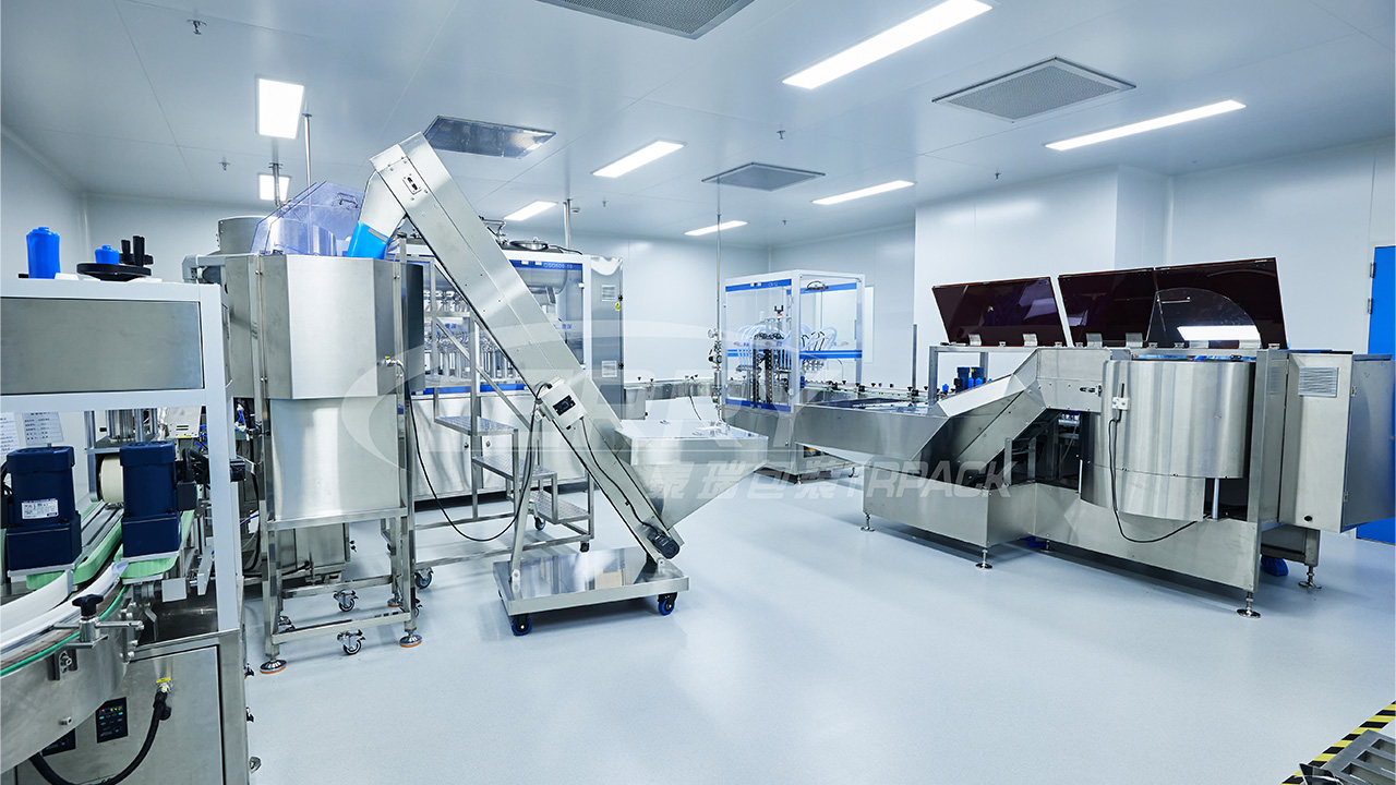 Automatic Bottle Sorting Machine, In-Line Blowing And Suction Machine, Ten-Head Continuous Filling Machine, Bottle Sorting And Butterfly Cap Capping Machine Project Site (5)