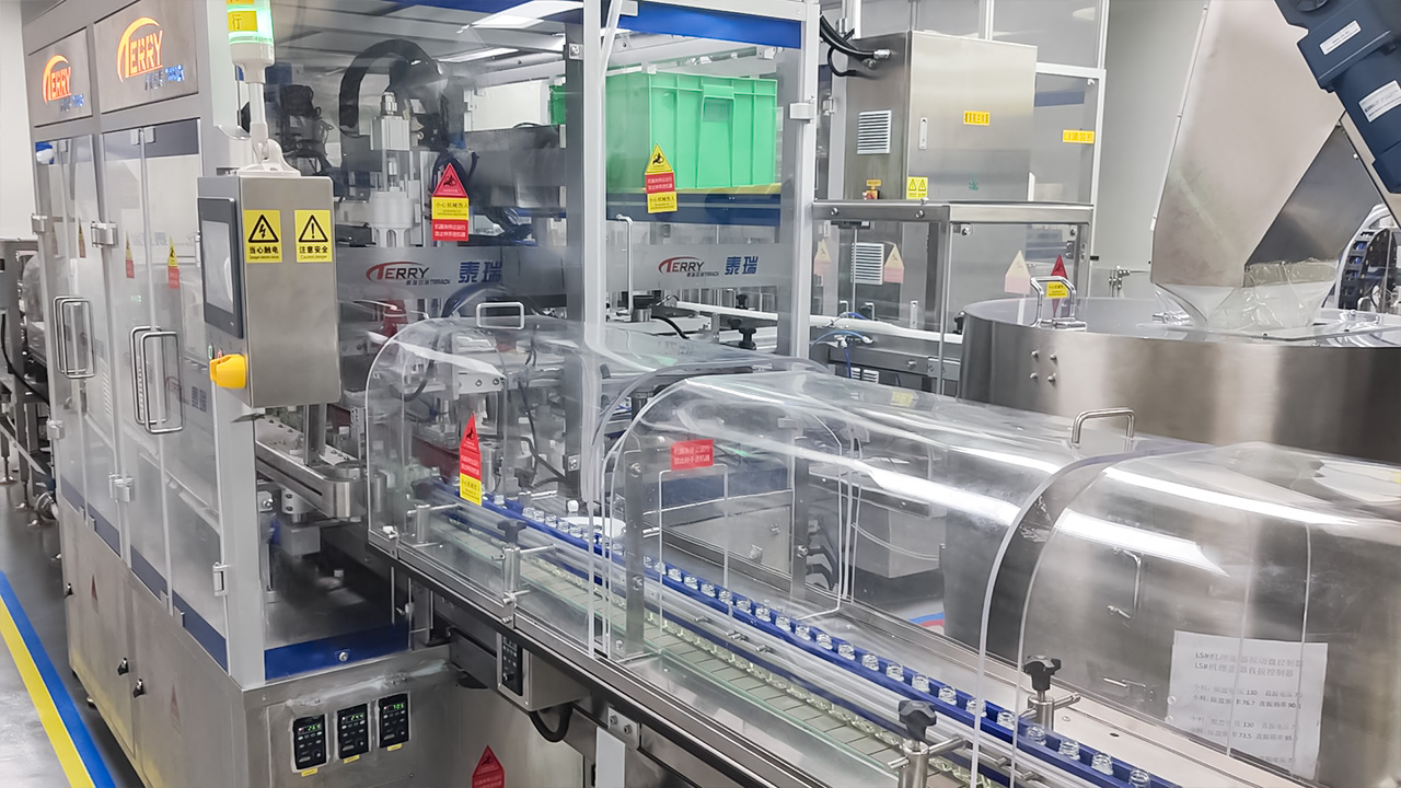 Six-Head Inline Blow And Suction Machine; Six-Head Full-Length Filling Machine; Two-Head Single-Head Capping Machine Project Site (2)